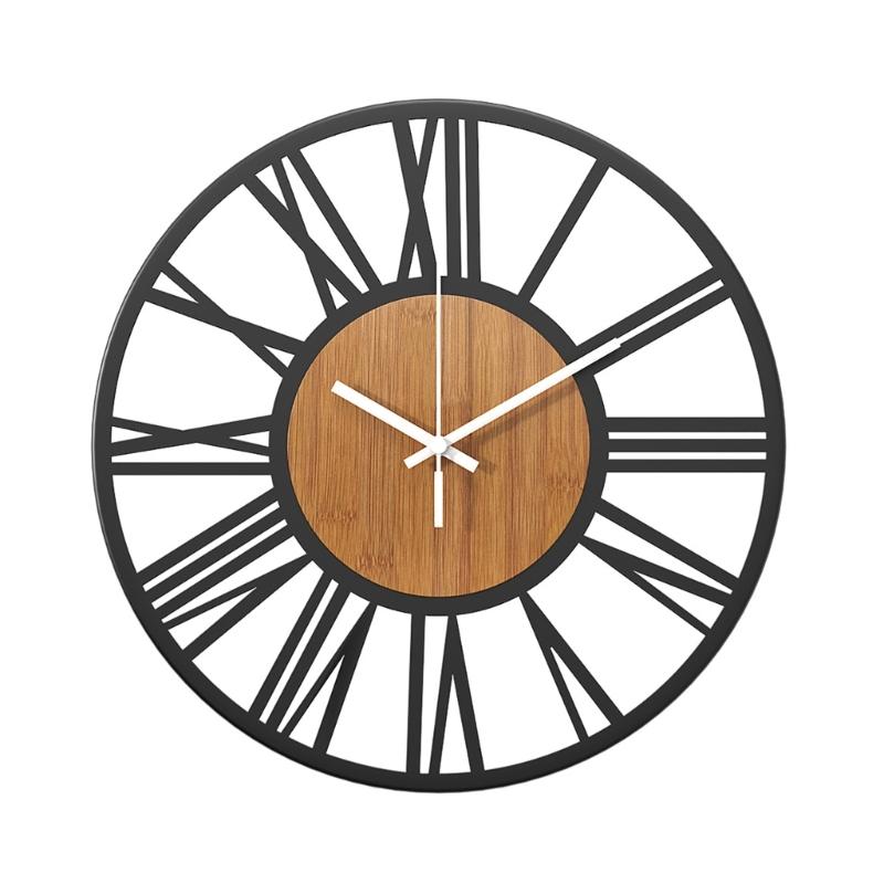 

Elegant Curved Large Wall Clock Quiet NonTicking Wall Clocks Timepieces For Living Room Bedroom Kitchen Decorations