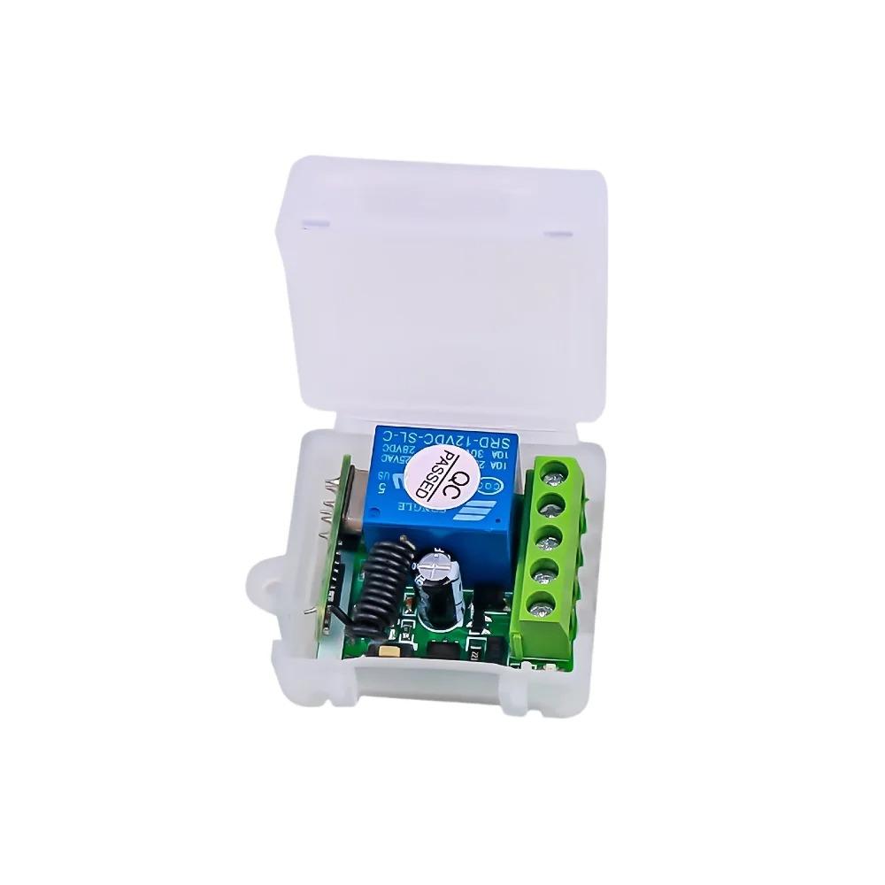 433Mhz Universal RF Remote Switch DC12V 1CH 10A Relay Receiver EV1527 Code Transmitter For Electromagnetic Door Lock LED DIY