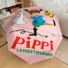 1 pièce Parapluie Pippi Longs-Jupes - 8 baleines renforcées, Ouverture automatique, Léger et durable, Joli accessoire de mode pour l'extérieur, la plage ou un usage décontracté, Plage