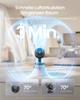 SONGMICS Table Fan, Quiet Fan 20 dB, Air Circulator LED Display, Remote Control, Efficient Cooling, 70 degrees Oscillation, 8 Speeds, 12 Hour Timer