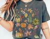 Comfort Colors Fall Leaves Shirt and Kids Tshirt: Cottagecore Botanical Tee