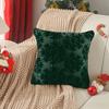 Throw Pillowcase 3D Snowflake Embroidery Hidden Zipper Closure Pillow Cover Bedroom Living Room