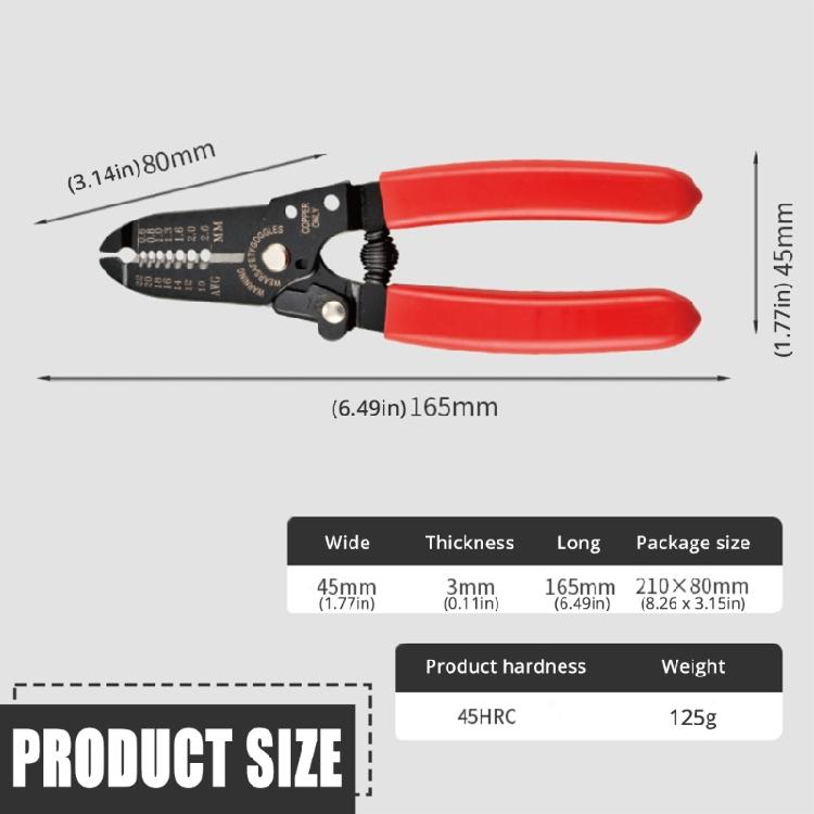 Multifunctional Electrician's Wire Stripper Crimping Tool with Comfortable Grip for Accurate and Easy Wire Handling
