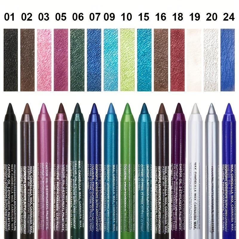 Colorful Waterproof Eyeliner Gel Pens Eye Lip Liner Pearlescent Matte Eyeshadow Pen