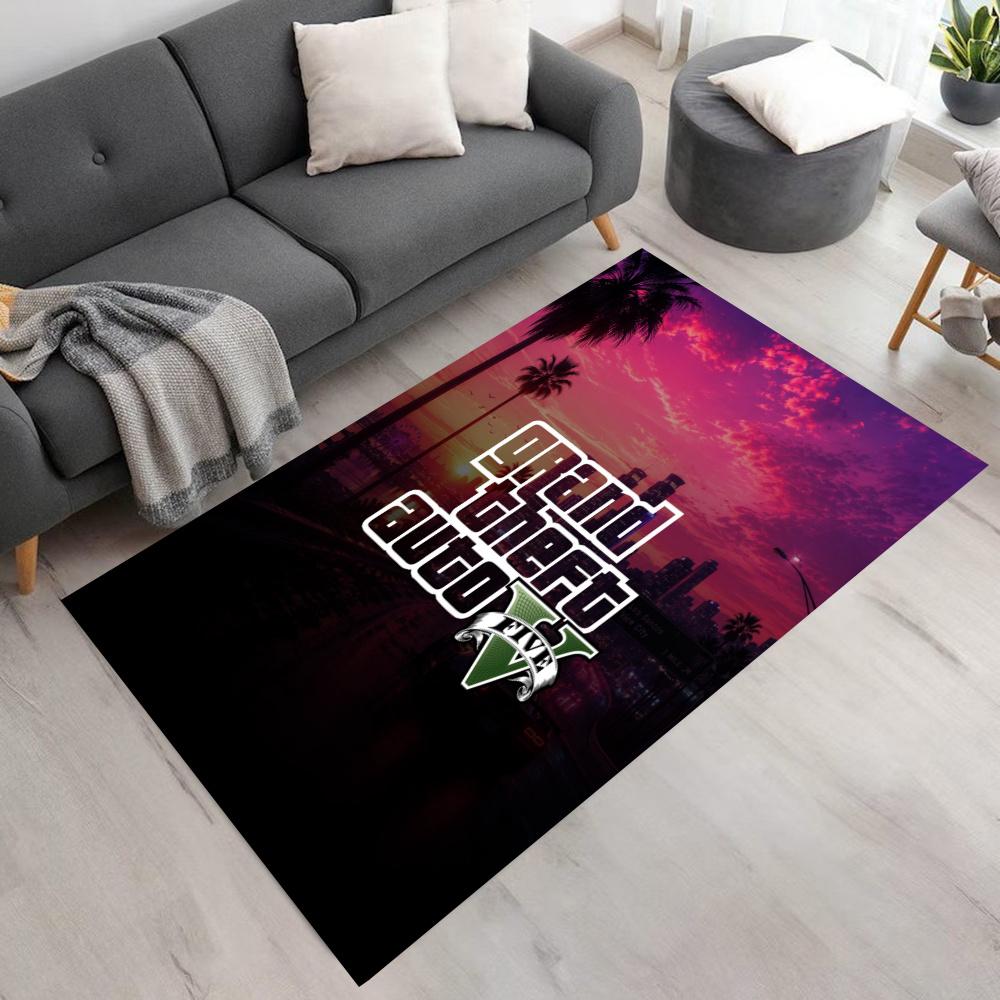 Gta Area Rug Design For Dormitory Living Rooms Balcony Outdoor Antislip Carpet Anime Office Decor Best For Christmas