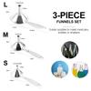 3pcs Funnel for Kitchen Stainless Steel Canning Jar Funnel for Transfer Spices Water Oil Liquid Jam Ingredients