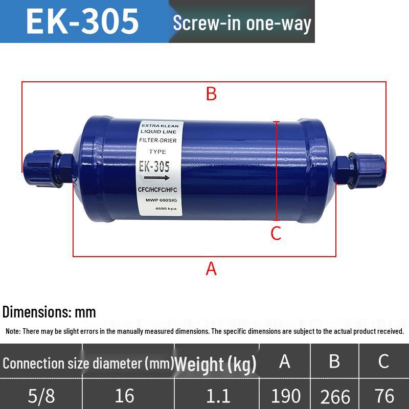 Central Air Conditioning Cold Storage Dryer Filter Unit - Refrigeration Accessories 083/084