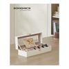 SONGMICS Watch Case, 6 Pieces, PU Watch Storage, Collection Case, with Transparent Window, Watch Box, Accessory Storage, Stylish, Father's Day Gift,