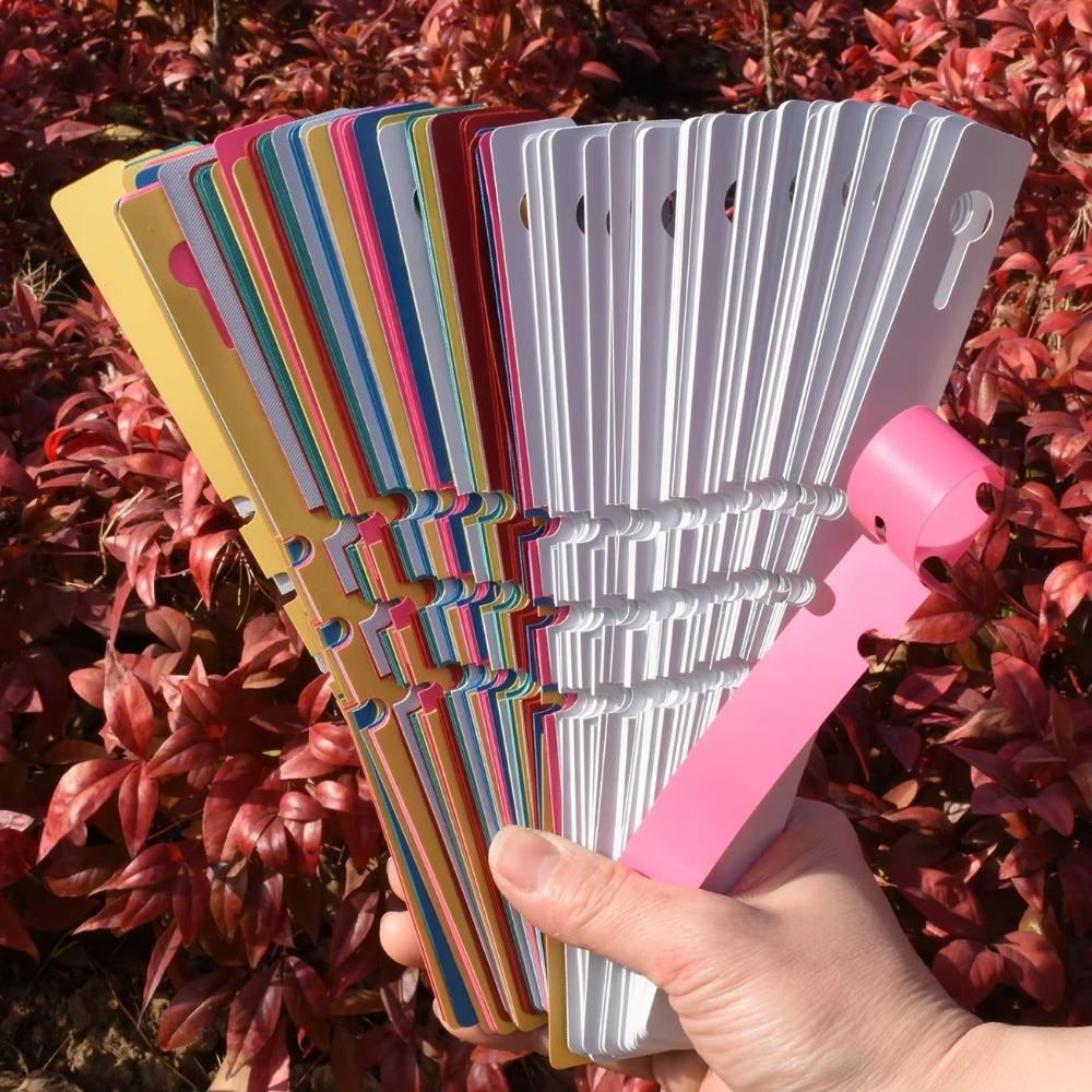 100pcs Reusable Garden Plant Tag Plastic Vegetables Labels New Ring Buckle Sign Markers Tool