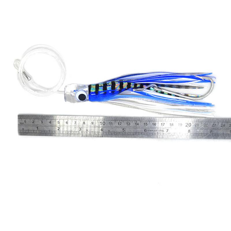 ANCLLO 6Pcs Rigged Trolling Bait Marlin Tuna Mahi Dolphin Durado Wahoo Octopus Skirted Fishing Bait