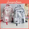 Chinese Style Ink Wash Patterns Backpack Large Capacity Girls Boys Nylon Breathable School Bag For Middle School