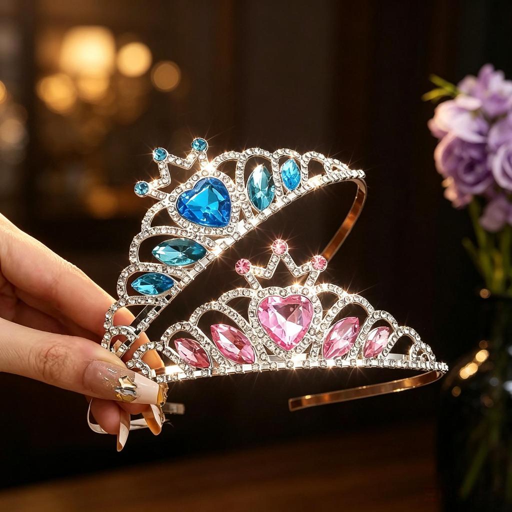 Princess Crown Headband for Girls - Hair Accessories for Little Babies, Ideal for Children's Day