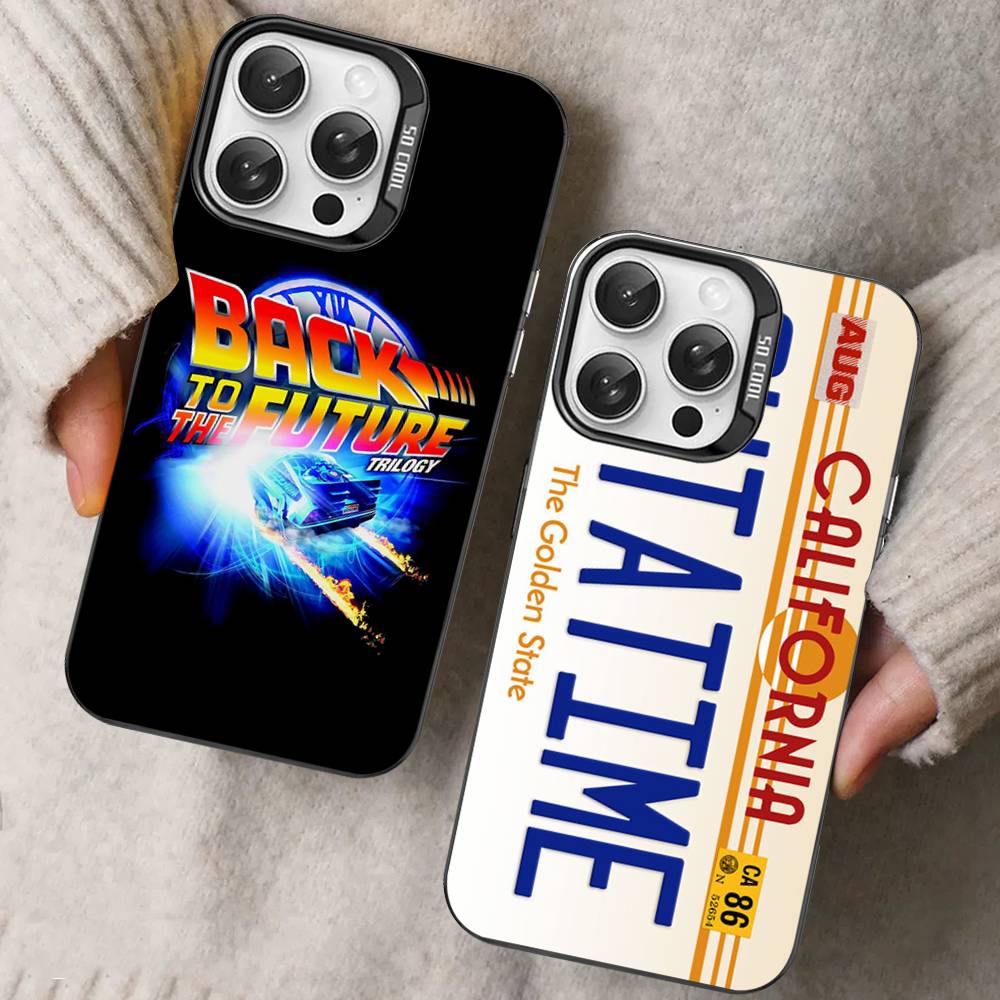 Back To The Future Phone Cases For IPhone 17 16 15 14 13 12 11 Plus Pro Max Pro Color Matte Cover