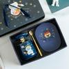 Animal Astronaut Nuannouncer Ceramic Constant Temperature Cup Gift Set Opening Event Festival Gifts