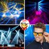 Party DJ Disco Lights Moving Head Beam Stage Bar Lamps 80W Rotating Lamp Dj Disco Led Spot Lights a Wariety of Pattern Light