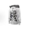 Womens Oversized Hooded Zip-Up Sweatshirt With Faux Fur Trim Thick Fleece-Lined Winter Streetwear Top