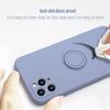 Luxury Liquid Silicone Metal Ring Holder Phone Case for Honor 20 30 30s V30 V40 50 SE 60 70 80 90 Pro Back Cover with Lanyard Shockproof