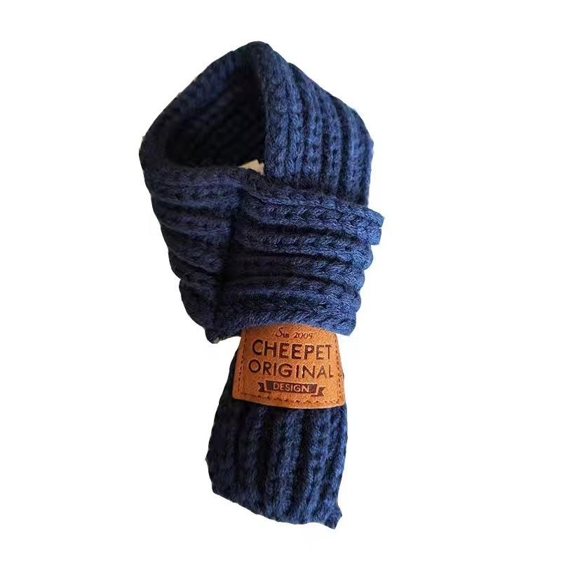 Pet dog sweater trendy autumn and winter new pet clothes solid color twist knitting warm and comfortable