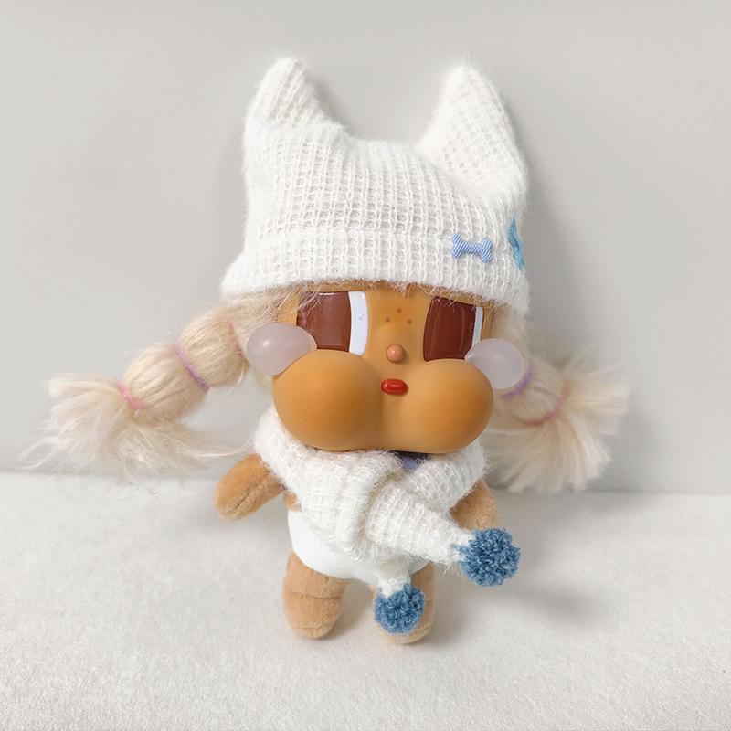 Cotton Doll Scarf & Hat Set: 10cm, 13cm Crying Doll Clothes, 15cm Zhou Keke Doll Dress-up