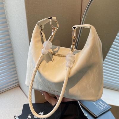 New Chinese Beaded Handbag Simple And High-End Fashion Casual Messenger Bag Hand Bag Shoulder Armpit Bag