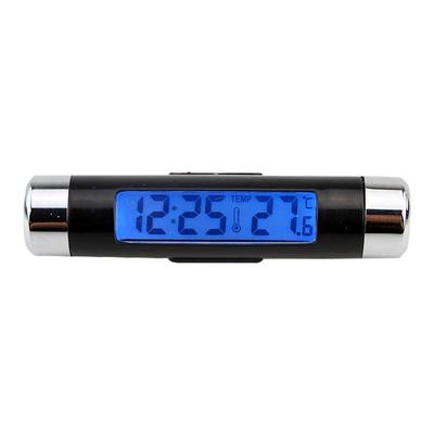 Dashboard Clock Automotive Air Outlet Watch Multifunctional 2-in-1 Car Clocks And Temperature Gauge For Dashboard With Blue
