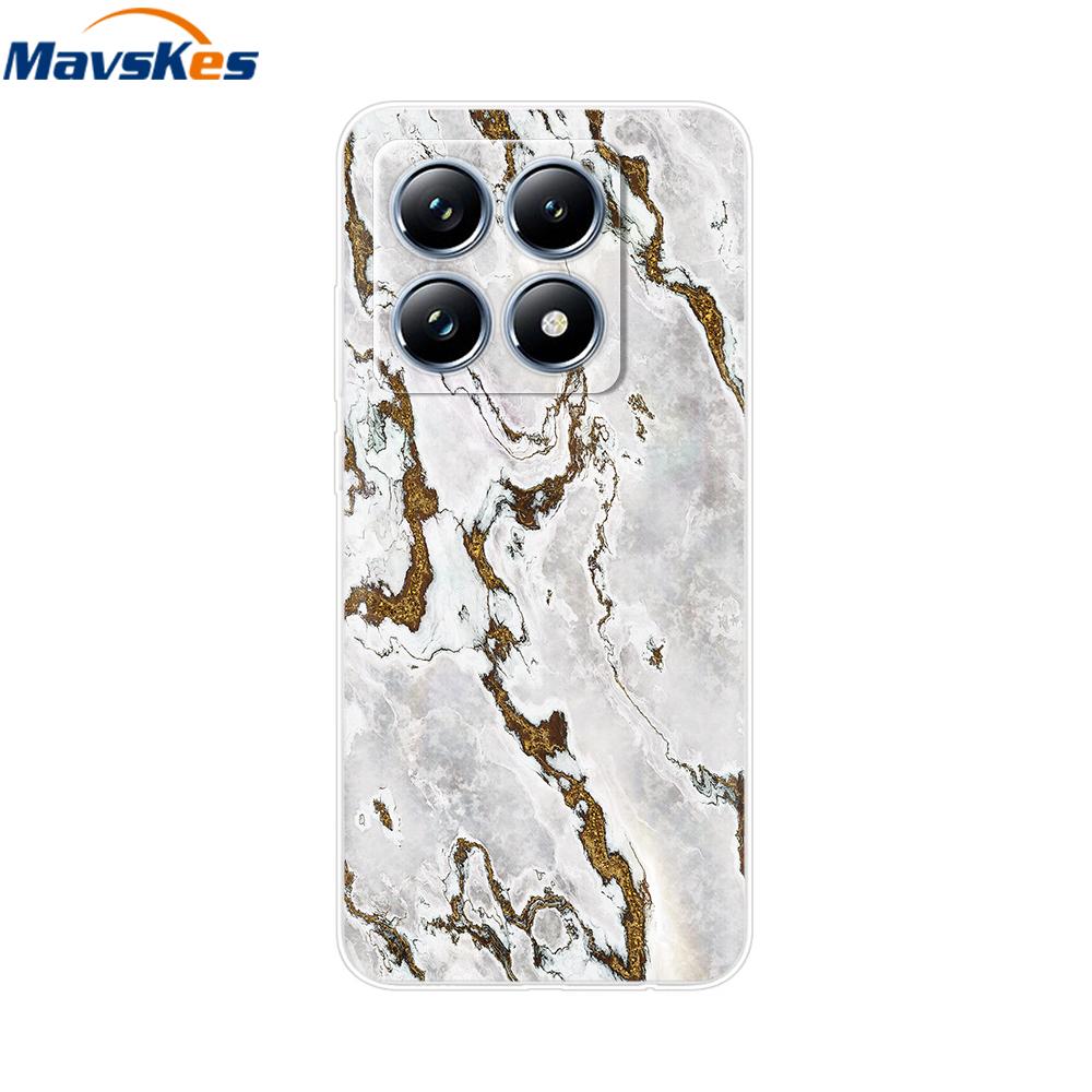 For Xiaomi 14T 5G Case Cute Soft Transparent TPU Painted Silicone Cover For Xiaomi 14T Pro 5G 2024 Mi14T Phone Cases Coque Funda