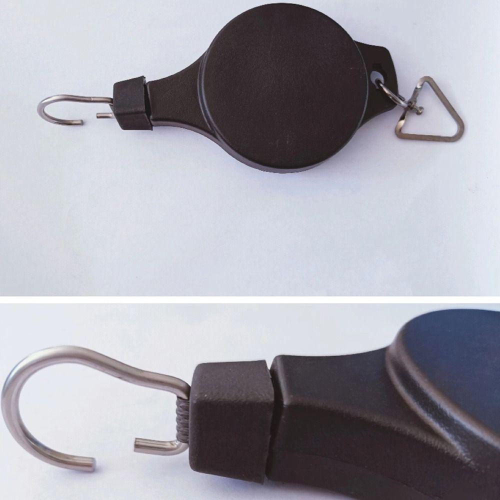 Adjustable Height Retractable Flower Basket Hooks Bird Cages Indoor Outdoor Hanging Flower Basket Hook Heavy-Duty