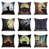 Halloween Linen Pillow Cover Printed Pillow Cover