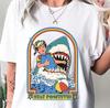 Halloween Stay Positive Shirt, Sarcastic Shark Gifts, S-5XL