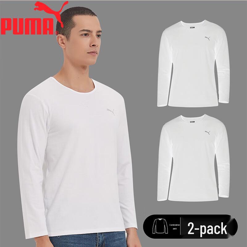 

PUMA Men s 2-Pack Long-Sleeve T-Shirt L
