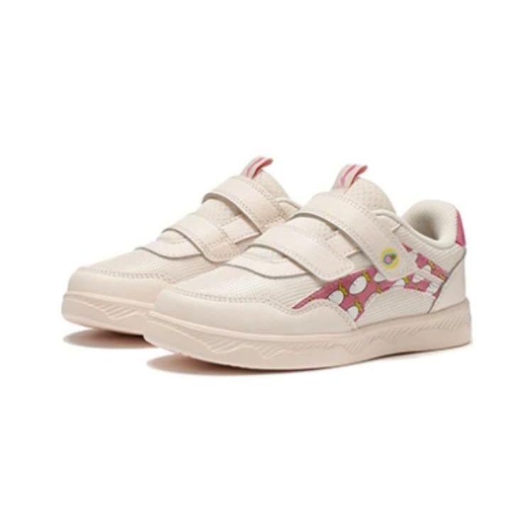 Li Ning Garden Fair Comfortable Breathable Lightweight Durable Low-Top Kids Skate Shoes Kids skate shoes Pink Apricot YKNS022-2