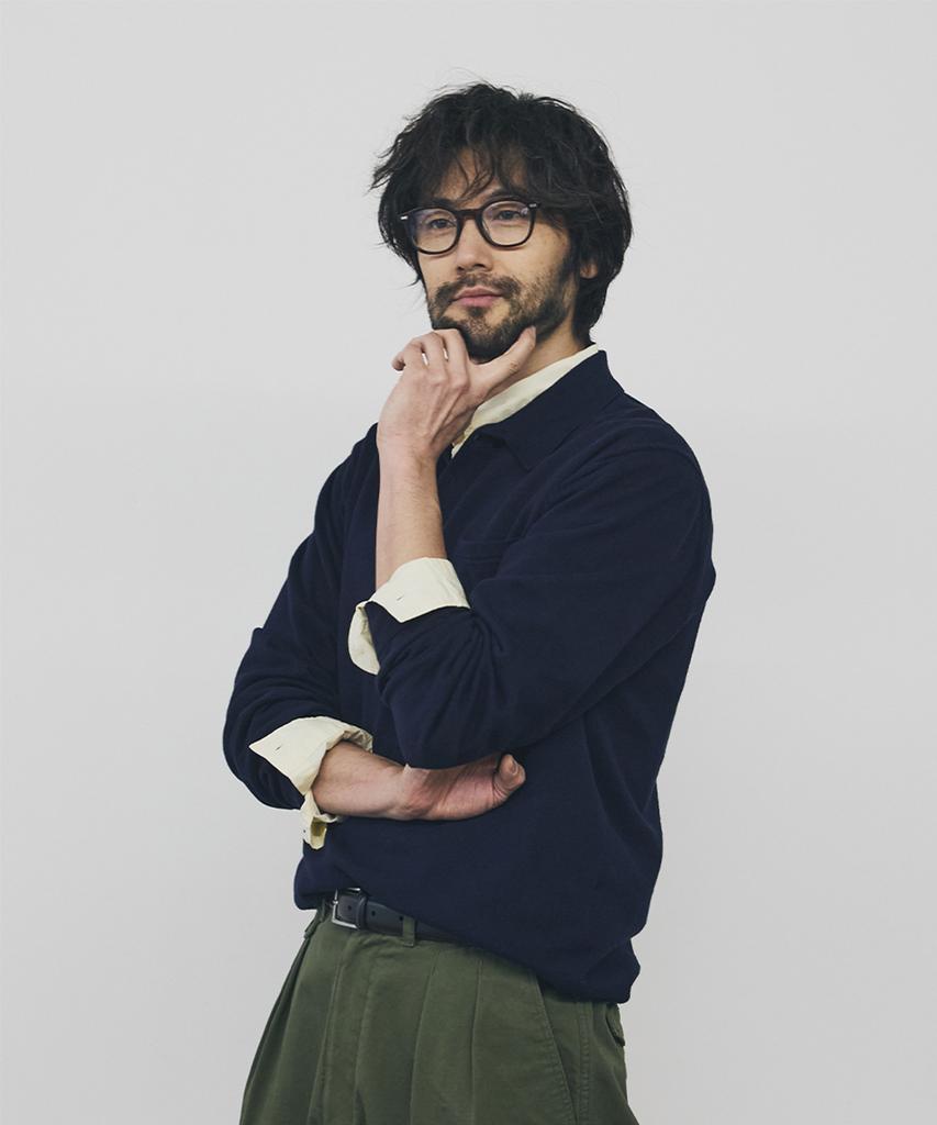 Geonjiulleunseu Cashmere Blend Pocket Collar Knit - Navy