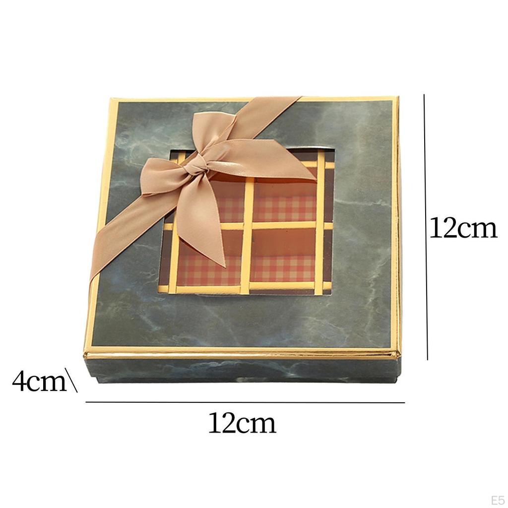 Candy Box Empty 9 Compartments Gift Multipurpose Valentine's Day Cookie Boxes for
