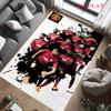Roter MUFC Glory Teppich für Wohnzimmer, Schlafzimmer, Zuhause, Sofadekoration, Rutschfeste Bodenmatte für Kinder zum Spielen