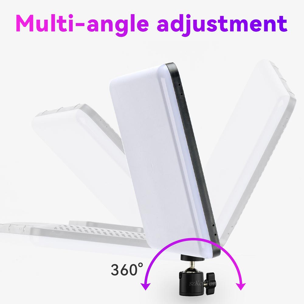 LED Photography Video Light Panel Lighting Photo Studio Lamp Kit For Shoot Live Streaming Youbube With Tripod Stand RGB Filters