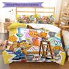 Dog Man Bedding Quilt Set Quilt Cover Pillowcase Home Decoration Birthday Gift (1 * duvet cover + 2 * pillowcase, without core)