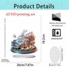 Colorful Rabbit 2D Acrylic Ornament for Easter and Valentine's Day Decor