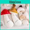 Cozy Mushroom Cartoon Pillow With Embroidered Flower Pattern For Sleep And Lounge Comfort