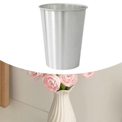 Flower Bucket Aluminum Vase for Centerpiece Floral Arrangement Container Shop