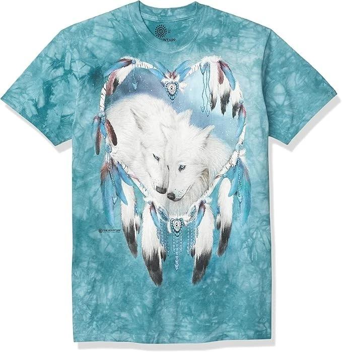 The Mountain Men s Wolf Heart T-Shirt Dreamcatcher XL