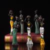 3pcs/Set African Sculpture Women Figure Girls Tribal Lady Figurine Statue Decor Collectible Art Piece Creative Crafts Dolls