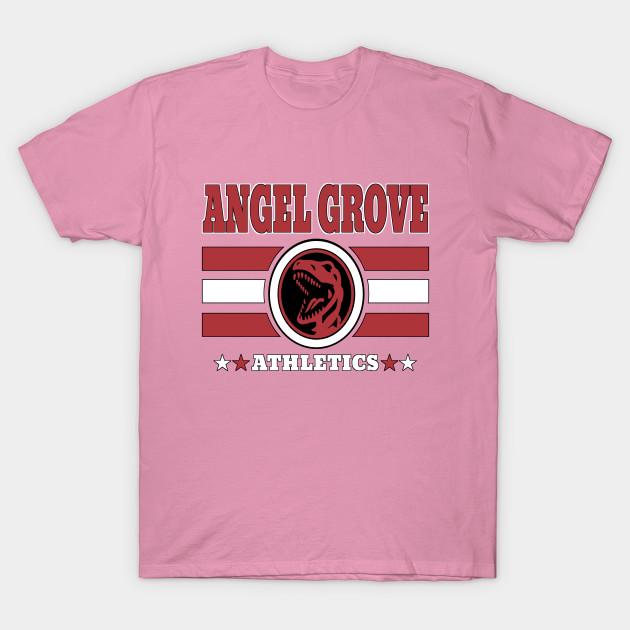 Tricou Femei Angel Grove Athletics Roșu Imprimeu Harajuku Kawaii Tricou de Vară Mânecă Scurtă Femei Tricou Top
