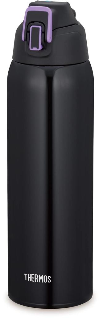 Thermos Vacuum Insulated Sports Bottle, 1.5L, Black/Purple, Keeps Drinks Cold Only, FHT-1502F BKPL
