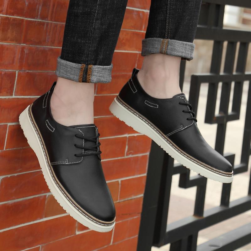 Fashion Trendy minimalist style men's sneakers Comfortable outdoor party and office leather shoes Casual  men leather shoes Hot selling