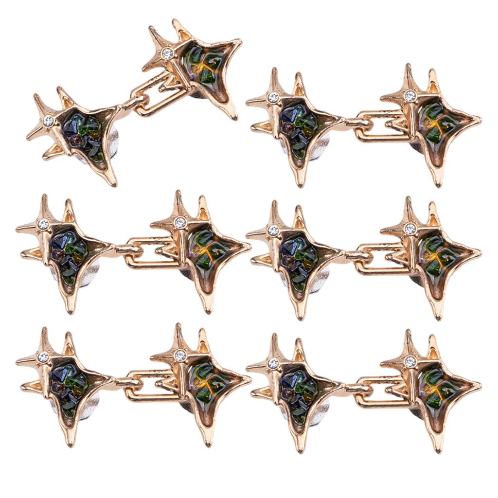 Crossed Star Waist Tightening Clip Metal Adjustable Antiexposed for Loose Pants and Jeans Fitness Waist Extenders 3/6Set