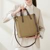 Fashion Leather Vertical Tote Bag Handbag First Layer Cowhide Commuter Shoulder Bag Briefcase Women'S Soft Leather Messenger Bag