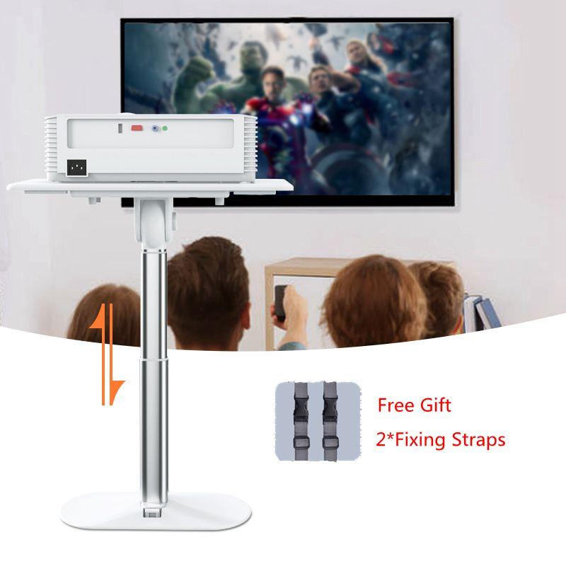Oatsbasf Desktop Projector Holder Stand Multi-angle Height Adjustable Metal Foldable Laptop Stand Universal Projector Brackets