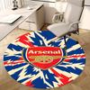 Arsenal Football Club Crest,Soccer Badge Chair Mat Round Rug Office Carpet, Machine Washable, Non Slip, Suitable for Living Rooms, Bedrooms
