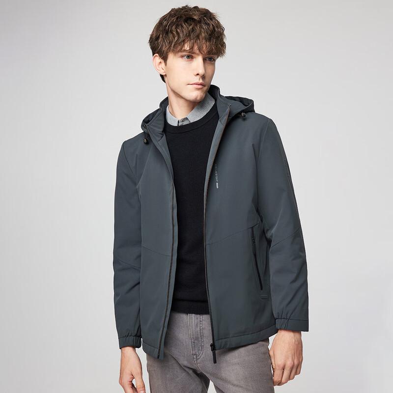 Hodo Men's 100% Wool-Filled Hooded Winter Jacket
