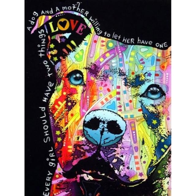 5D Diamond Embroidery Dog Full Round Square Diamond Painting Animal Full Square Resin Display Picture of Rhinestones Home Gift